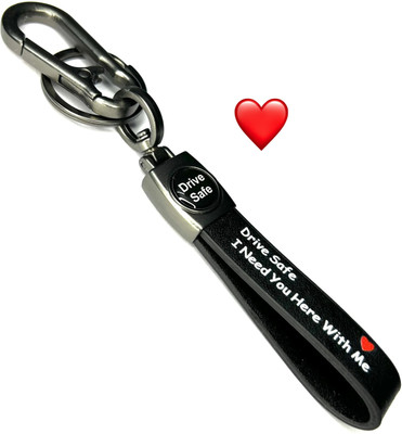 FLAMBE New Drive Safe Car and Bike Hanging Hook Leather Belt keychain Key Chain