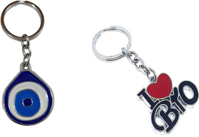 MOREL EVILEYE AND I LOVE BRO KEYCHAIN Key Chain