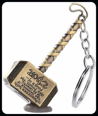 gtrp Keychain-Avengers-Thor-hammer-Stormbreaker-Silver-metal- Key Chain