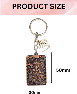 M Men Style Lord Ganesha Om Metal Key Ring – Keychain for CarBike & OfficeSkey617-607 Key Chain