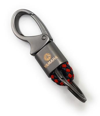 Jdp Novelty Get Anyone Random Colour of this Zinc Alloy Fob Leather Sturdy Metal Yamahaa Key Chain