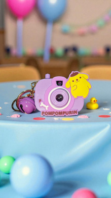 Meraki ind Pompompurin Camera Shape Projector Keychain Cute Character Light for Kids & Fans Key Chain