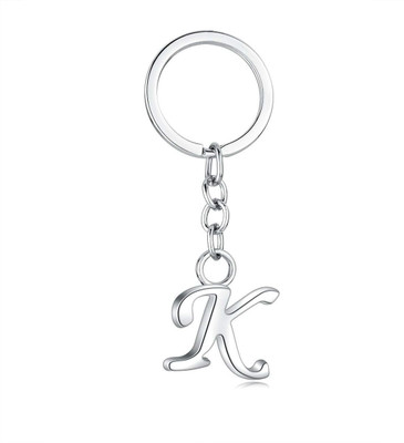 SHRI JI Stylish Letter Alphabet Key Ring Creative Charms Alphabet Initial (K) Key Chain