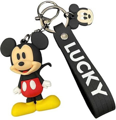 Vadhavan 90's Kids Cartoon MickeyMouse 3D Keychain – Cute Silicone Figure Key Chain