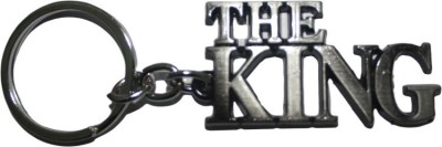 MAG BEE THE KING High Quality Metal Silver Words Key Chain for Gifting Key Chain