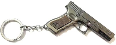 OFM Defender Metal Gun Replica Pistol Keychain with Holster Key Chain