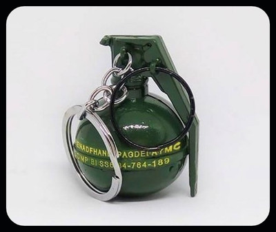 gtrp Top_Frag Grenade - Green - PUBG Key Chain