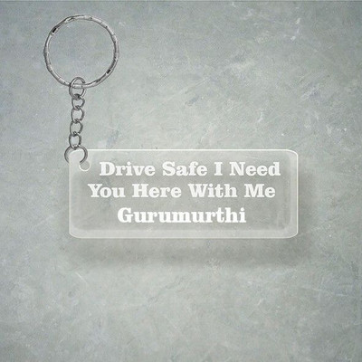 Prihit NEW_Drive SafeDesign With Gurumurthi Name Key Chain