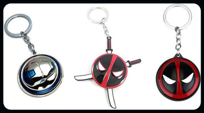 OHZEN Blue Iron manDeadPool SwordsDeadpool Keychain keychain_J165 Key Chain