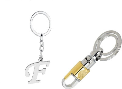 Awalkonda Gold Hook & Alphabet -F Key Chain