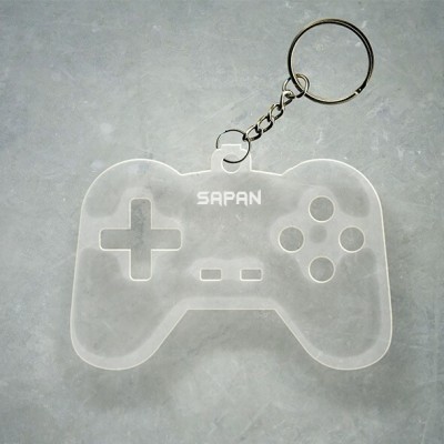 SY Gifts Gamer Design With Sapan Name Key Chain