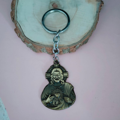 Sullery Christian Christ Cross Jesus Bronze Keychain SulleryKey2022293 Key Chain