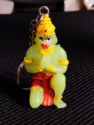 Meeko.com Keychain-Radium sitting hanuman for men and women Key Chain