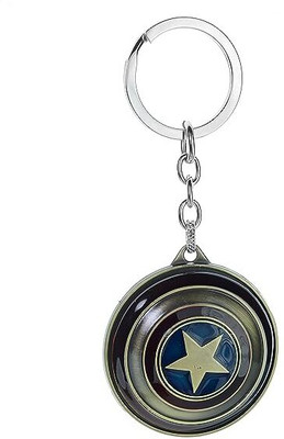 GKM Avengers Captain America Rotating shield key ring keychain Key Chain