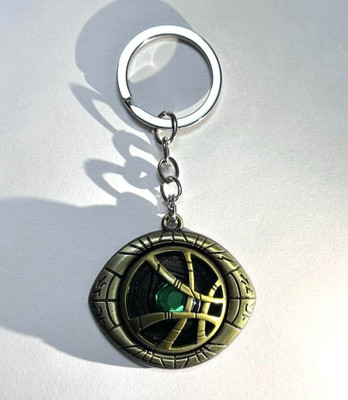 SHRI JI High quality Dr Strange Eye Spinning Keychain Gold Key Chain