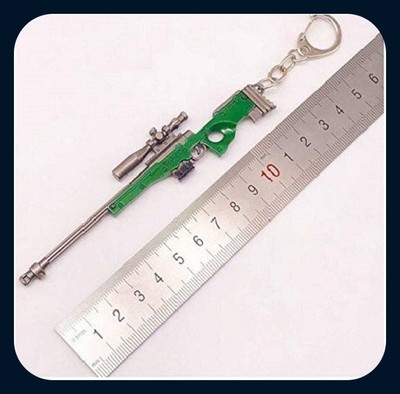 GIKH AWM Military Skin Weapon with 8 X Scope Weapon Gun Pendan-Keychain Key Chain