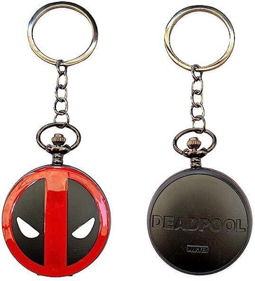BBG NEW_Famous Character Deadpool premium quality pocket watch keychain for cars Key Chain