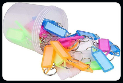 OHZEN 300 Pcs Multi ID Name s & Keychains Key Tags with Labe_J43 Key Chain