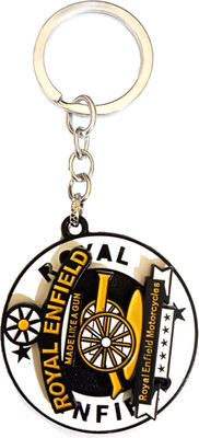 ROYAL ENFIELD Revolving Rotating RE Bullet Bike Metal Keychain spinner Key Chain