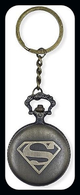 gtrp Keychain-Superman 2 Premium Pocket Watch Metal Retro Vintage Key Chain