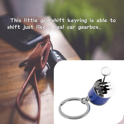 gtrp Gear Transmission Fidget Keychain Creative Auto Part Model Six-Speed 98 Key Chain