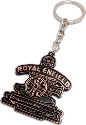 kd collections KD-607 - Royal Enfield Bullet Bike Keychain for Cars and Bikes - Brown Color - 1 Piece Key Chain