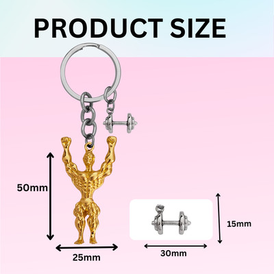 Shiv Jagdamba Fitness Gym Keychain Bodybuilder Motivational Workout Keychain SKeyCom2024125 Key Chain