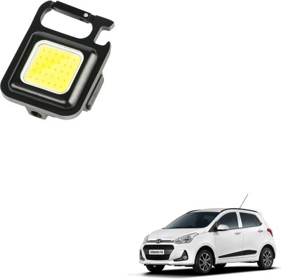 SEMAPHORE Keychain Work Light Mini LED Handheld USB Rechargeable For Hyundai i10 5 hrs Torch Emergency Light(Black)