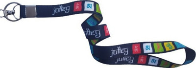 Jainsburys Ladakh Prayer Julley Long Black Hook Ribbon keychain Key Chain