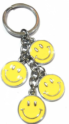 BBG FK_SMILEY KEY CHAIN/ SMILEY EMOTICON KEYRING/ SMILE EMOJI (SET OF 1) Key Chain
