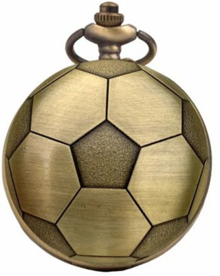 gtrp Analog Golden Flat Football Design Vintage Gandhi Pocket Watch Key chain-New950 Key Chain