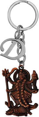 M Men Style Hindu Deity Powerful Goddess Maha Kali Initial Letter Alphabet - D SKey2022430 Key Chain