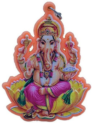 Meeko.com Single Side Ganesha Ji ! Rubber Keychain for car bike (Multi-Color)01a Key Chain