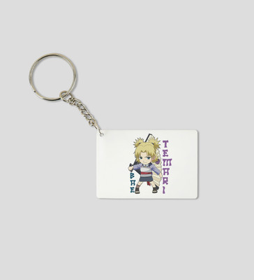 Special Trend Hub Temari's Queen Of Wind's Fury - Printed White Anime Keychains Pack Of 2 Key Chain