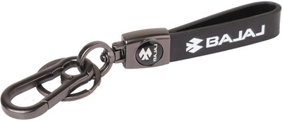 SHRI JI Premium Patti Keychain for BAJAJ With Key Locking Hook Key Chain