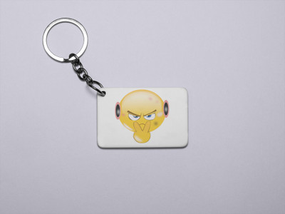 DOGAR ESSENTIALS I Am Watching You Emoji- Printed Acrylic Keychains(Pack Of 2) Key Chain