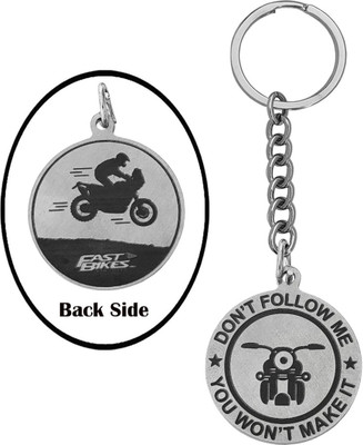 Shiv Jagdamba Don't Follow Me You Won't Make It (Fast Bike) Keychain Gift To FriendsLShivK2206 Key Chain