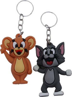 TGG Tom & Jerry 3D Cartoon Keychain (Pack of 2) Key Chain