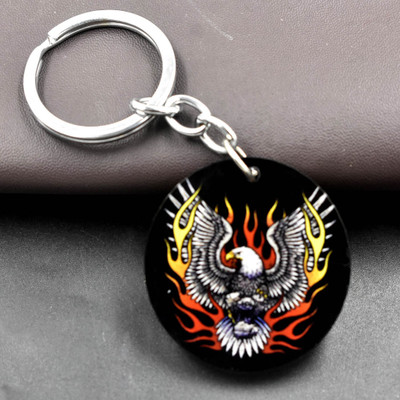 Abhiora Fashion King of Sky Eagle lucky Charm Evil Protective Gifiting Keychain for Men Women Key Chain