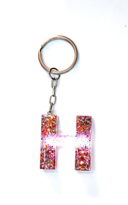Swasti RESIN GLITTER KEYCHAIN-H Key Chain