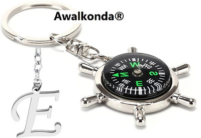 Awalkonda Compass-Alphabet-E Key Chain