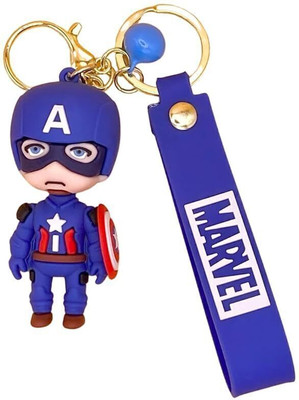 RR Boutique Avenger Super Hero Action Figure Key Ring for 3D Silicone Rubber Key Chain