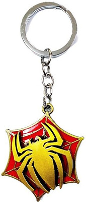 RR Shopping Zone Avengers Superhero Marvel Naruto Anime Rotating Keychain Metal Spinning Keyring Key Chain