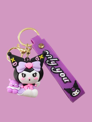 PEARLISH Premium Quality Cute Kuromi Keychain for girls Key Chain