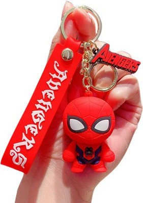 Lenity New Trending Marvel Avenger 3D Cartoon Character Cute Keychain with Loop ,Hook Key Chain