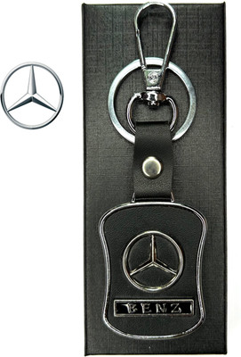FLAMBE benz leather steel car keychain Key Chain