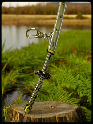gtrp Keychain-UNSHARPED Metal KATANA with cover - Multicolor Code39-New702 Key Chain