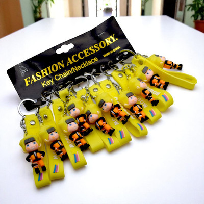 AARVI 12 Pcs Naruto Keychains Keyrings for Kids Birthday Return Gifts Key Chain