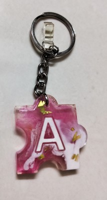 sreearts A letter Puzzle Keychain| Trendy keychain Key Chain