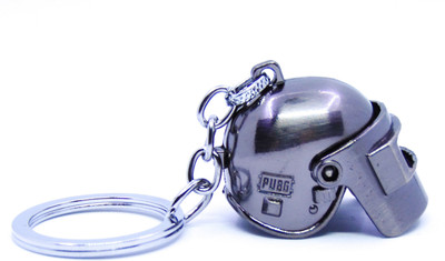 ABEL silver pubg helmet Key Chain